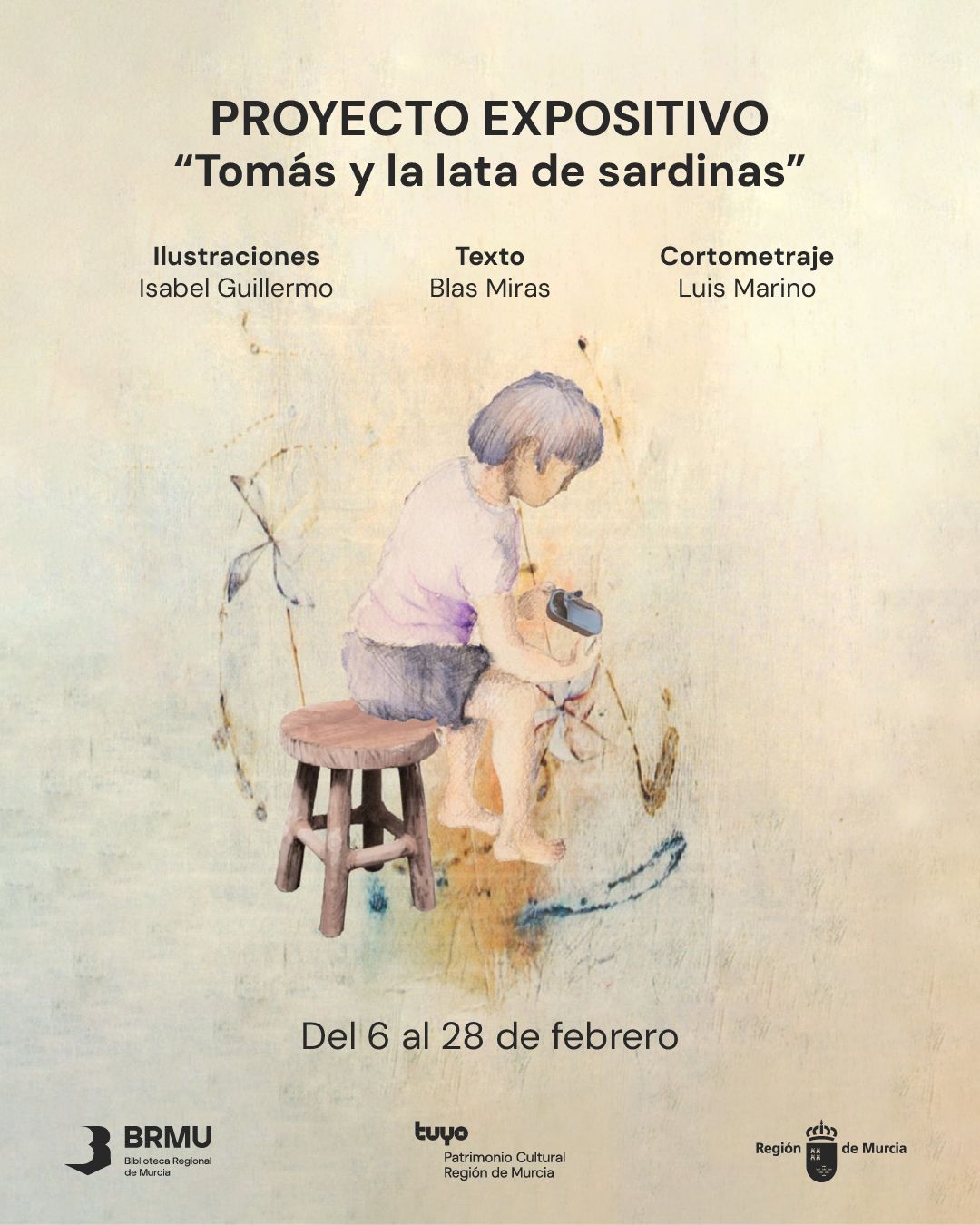 Cartel de la exposici&oacute;n dedicada al pintor Tom&aacute;s Raja.