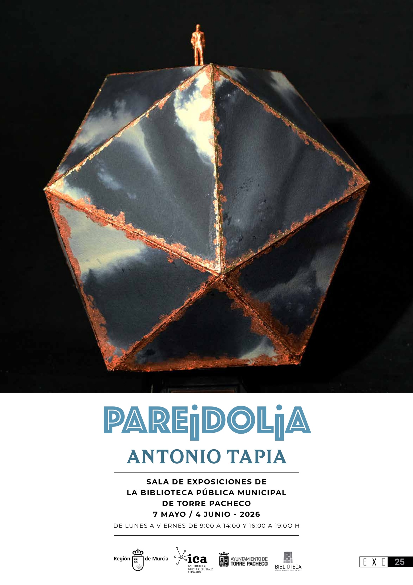 Cartel de la exposici&oacute;n de Antonio Tapia en Torre Pacheco