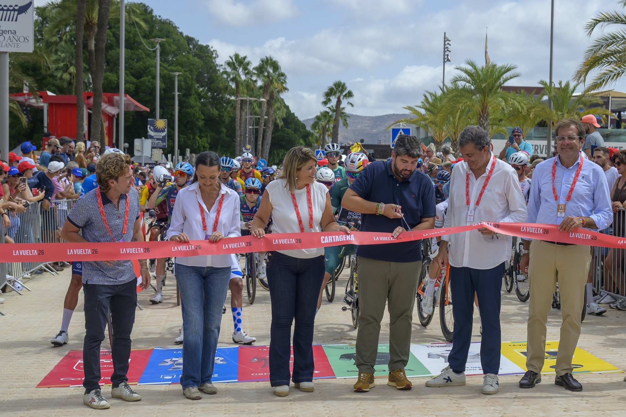 L&oacute;pez Miras, en la etapa de La Vuelta entre Cartagena y Lorca: "Volvemos a ser protagonistas de uno de los eventos deportivos m&aacute;s importantes del...