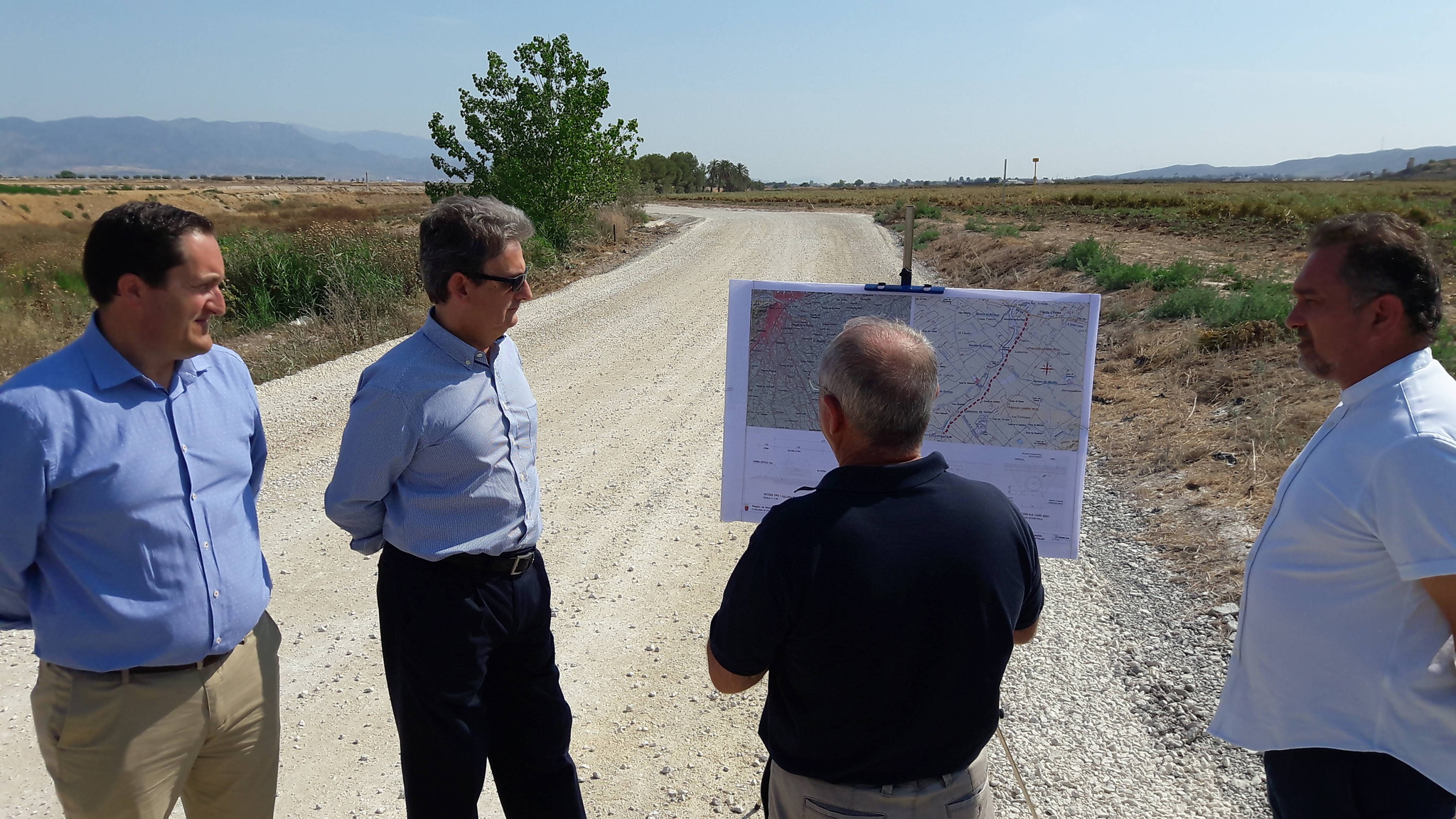 Visita a las obras del Camino Real de Lorca