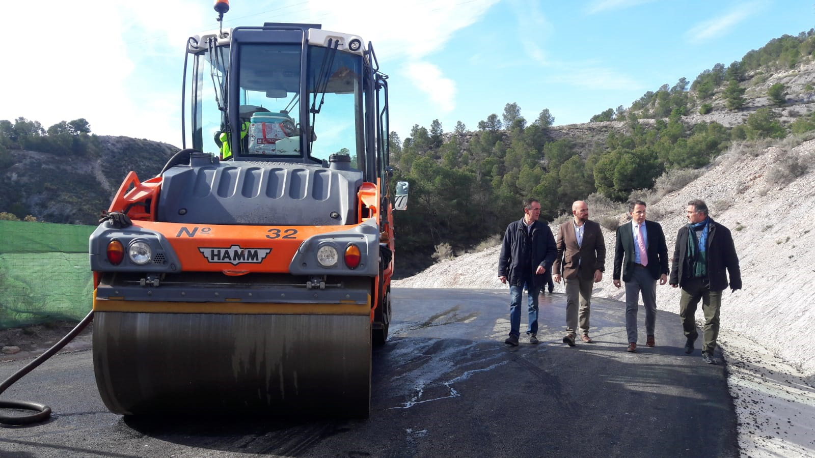 Obras del vial de acceso sur al Castillo de Lorca