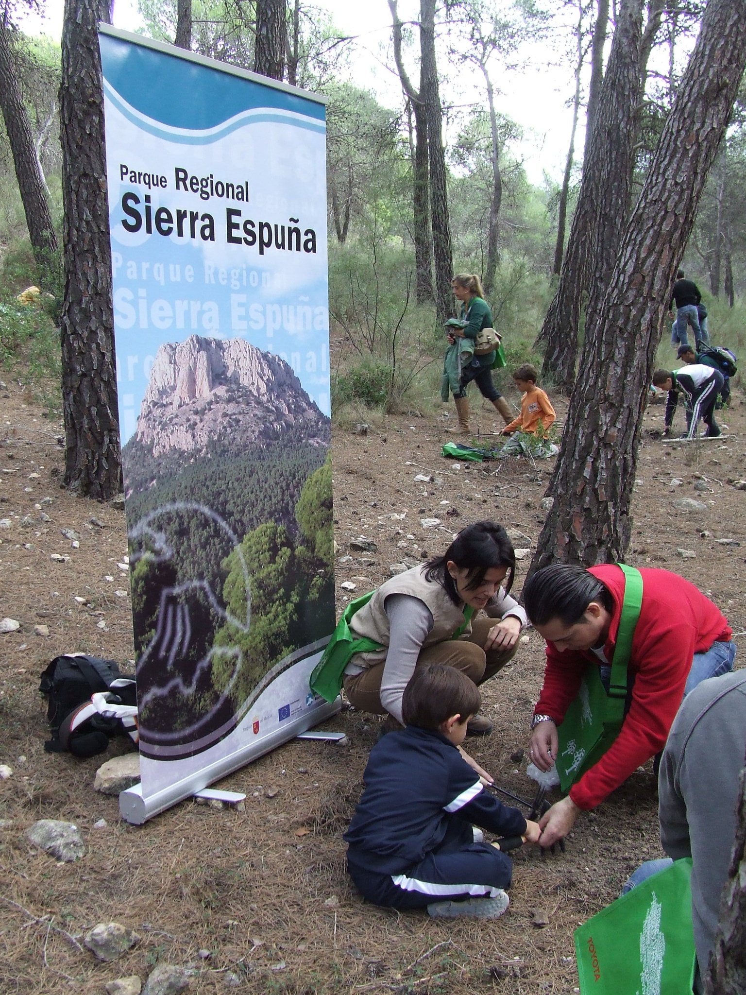Imagen de archivo de una actividad de reforestación en el Parque Regional Sierra Espuña