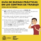 Antes de ir al trabajo. Guía de Buenas Prácticas en los Centros de Trabajo