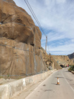 Obras en la carretera regional del Salto de la Novia en Ojós dañada por la dana