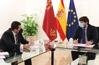 López Miras se reúne con el presidente de Ceclor, Confederación Comarcal de Organizaciones Empresariales de Lorca
