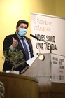 El presidente de la Comunidad, Fernando López Miras, en la presentación de la marca solidaria 'El Rastrillo de Astrapace'