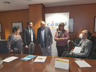 El director de Vivienda, José Francisco Lajara, presenta la nueva convocatoria de ayudas de accesibilidad al presidente Cermi, Pedro Martínez, y ...