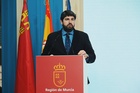López Miras, durante su intervención en el acto por el Día de la Región de Murcia en Fitur (2)