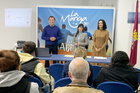 La directora general de Movilidad y Litoral, Marina Munuera, y la concejal de Educación, Empleo y Empresa del Ayuntamiento de Cartagena,  durante...