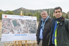 El consejero de Fomento e Infraestructuras, José Ramón Díez de Revenga, junto al alcalde Pliego, Antonio Huéscar, presenta las obras de mejora de...