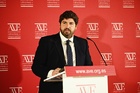 López Miras, durante su participación en el pleno de la Asociación Valenciana de Empresarios (2)
