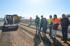 El consejero de Fomento e Infraestructuras, José Ramón Díez de Revenga, visita la finalización de las obras de mejora de la Autovía del Mar Menor...
