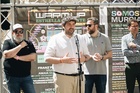 López Miras, durante el acto de presentación del festival Warm Up Estrella de Levante (2)