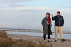 Fernando López Miras y Teresa Ribera visitan el Mar Menor