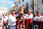 López Miras asiste a los Caballos del Vino de Caravaca de la Cruz, en una edición "muy especial" por el Año Jubilar