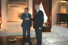 Encuentro de Valcárcel con Pedro Saura