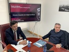 El consejero de Fomento e Infraestructuras, Jorge García Montoro, celebra una reunión con la Asociación de Promotores Inmobiliario en el marco de...