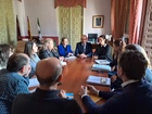 El consejero de Educación y Formación Profesional, Víctor Marín, se reúne con la alcaldesa de Cehegín, Alicia del Amor, y con directores de los centros...
