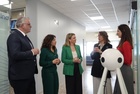 De izqda. a dcha, el presidente de SAES, Javier Mármol; La DG de Mujer, Ana Belén Martínez; la consejera de Política Social, Conchita Ruiz; la directora...