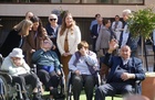 La consejera de Política Social, Familias e Igualdad, Conchita Ruiz, durante su visita a la residencia de mayores HLA Belén (2)
