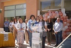 La consejera de Política Social, Conchita Ruiz, y la alcaldesa de Puerto Lumbreras, María Ángeles Túnez, durante la celebración del 15 aniversario...
