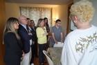 La consejera de Política Social, Conchita Ruiz, durante su visita al SEPAP de Fundown
