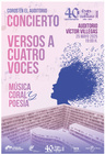 Cartel del espectáculo del domingo por la tarde del ciclo 'Coros en el Auditorio'