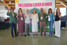 La consejera de Política Social, Familias e Igualdad, Conchita Ruiz, y la concejala de Bienestar Social del Ayuntamiento de Cartagena, Cristina Mora,...