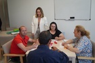 La consejera de Política Social, Conchita Ruiz, el alcalde de Murcia, José Ballesta,en la inauguración de la residencia de mayores 'Villa de la P...