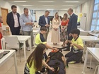 El consejero de Educación y Formación Profesional, Víctor Marín, visita el CIFP Politécnico de Lorca, junto con el alcalde de la localidad, Fulgencio Gil