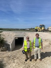 El director general de Carreteras, Francisco Carrillo, durante la visita a la obra de emergencia que se está realizando en la carretera RM-B31 que...