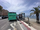 El consejero de Fomento e Infraestructuras, Jorge García Montoro, junto a la alcaldesa de Cartagena, Noelia Arroyo, y el alcalde de San Javier, José...