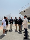 El consejero de Fomento  e Infraestructuras, junto con el alcalde de San Pedro del Pinatar y el presidente del Club Náutico Villa de San Pedro, Diego,...