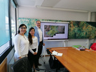 El director general de Ordenación del Territorio y Arquitectura, Javier Rollán, junto a las dos investigadoras de la Benemérita Universidad Autónoma de Puebla (México), durante la reunión de trabajo que mantuvieron en la Consejería de Fomento e Infraestructuras.