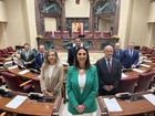La consejera Sara Rubira junto al equipo de la consejería de Agua, Agricultura, Ganadería y Pesca.