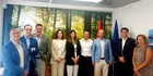 El director general del Info, Joaquín Gómez tras la reunión con los miembros del CDTI.