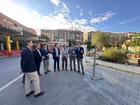 El consejero de Fomento e Infraestructuras, Jorge García Montoro, junto al alcalde de Molina de Segura, José Ángel Alfonso, y el director general...