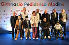 El jefe del Ejecutivo autonómico, Fernando López Miras, presidió hoy el acto de colocación de la primera piedra del primer gimnasio oncológico pediátrico y de adolescentes de España (1)