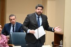 El presidente de la Comunidad, Fernando L&oacute;pez Miras, comparece en el pleno de la Asamblea Regional