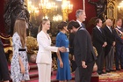 El presidente L&oacute;pez Miras saluda a S.A.R. la Princesa Leonor tras su juramento de la Constituci&oacute;n Espa&ntilde;ola como heredera de la Corona el pasado 31 de octubre de 2023.