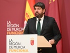 L&oacute;pez Miras comparece para informar de los retos y objetivos del Gobierno de la Regi&oacute;n de Murcia para el a&ntilde;o 2026