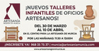 Cartel de los talleres infantiles que se ofrecer&aacute;n durante Semana Santa y Fiestas de Primavera.
