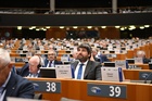 El presidente de la Regi&oacute;n de Murcia, Fernando L&oacute;pez Miras, interviene en el pleno del Comit&eacute; Europeo de las Regiones