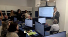 El consejero de Econom&iacute;a, Hacienda, Fondos Europeos y Transformaci&oacute;n Digital, Luis Alberto Mar&iacute;n, se dirige a los participantes en el taller de formaci&oacute;n...