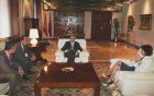 Valcárcel durante su reunión con el presidente de Hewlett Packard en España