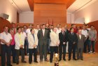 El presidente de la Comunidad, Ramón Luis Valcárcel, recibe al equipo de ElPozo Fútbol Sala