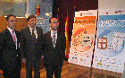 El consejero de Universidades, Empresa e Investigación, Salvador Marín, presenta junta al director del Instituto de fomento, Juan José Beltrán, y...