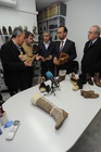 El consejero de Universidades, Empresa e Investigación, Salvador Marín, acompañado por el alcalde de Caravaca de la Cruz, Domingo Aranda, visita ...