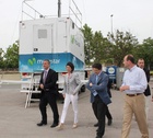 Inmaculada García visita la Estación Base Móvil de Telefónica en Lorca