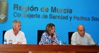 Palacios durante la rueda de prensa realizada para explicar algunos puntos sobre atención sanitaria del Real Decreto-ley 16/2012